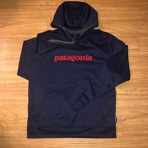 Patagonia Text Logo PolyCycle Hoodie - Men's